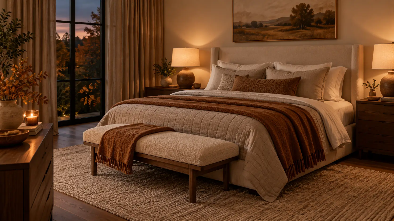 Cozy Fall Bedroom Ideas Featured