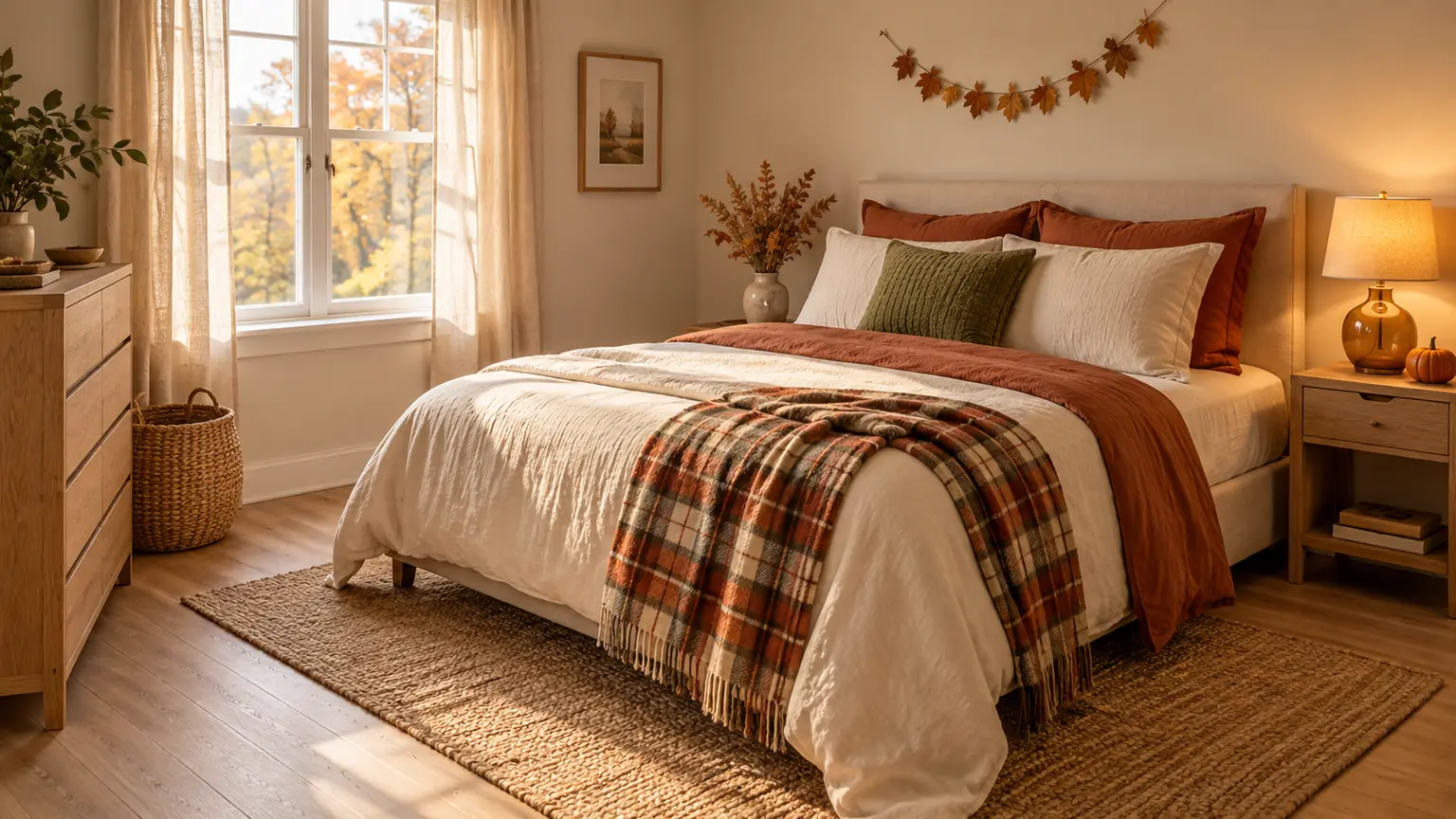 Small Bedroom Fall Decor