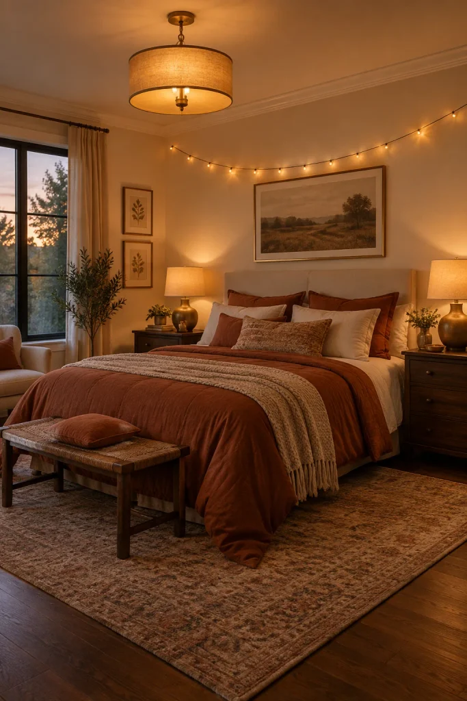 Amber Bedroom Lighting