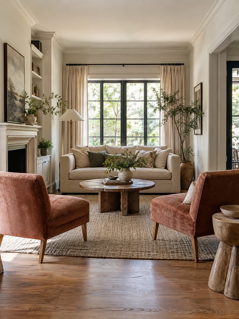Armless Chair Pair