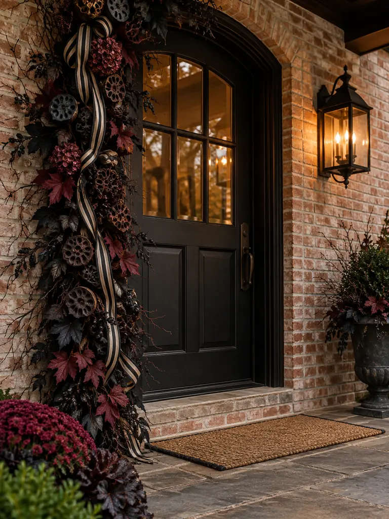 Asymmetrical Door Swag