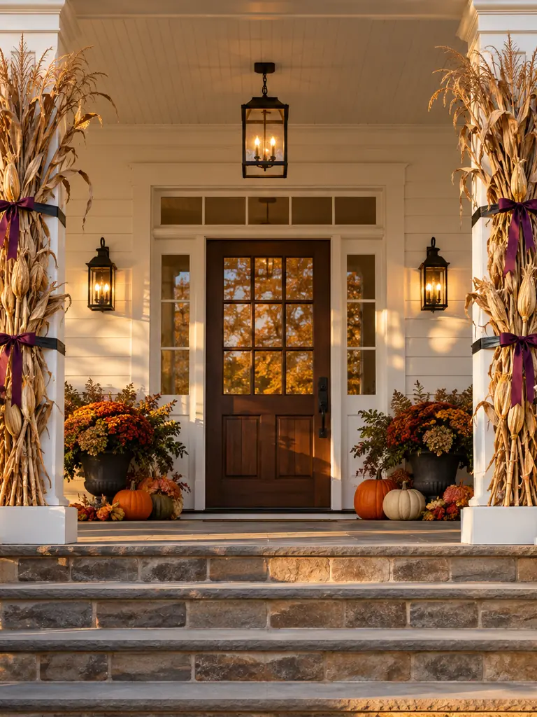 Cornstalk Column Wraps