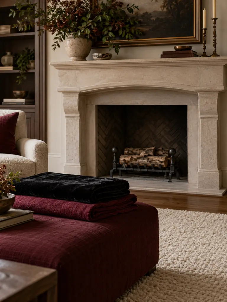 Draped Hearth Textile