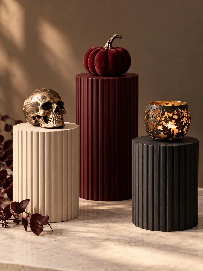 Fluted Display Plinths
