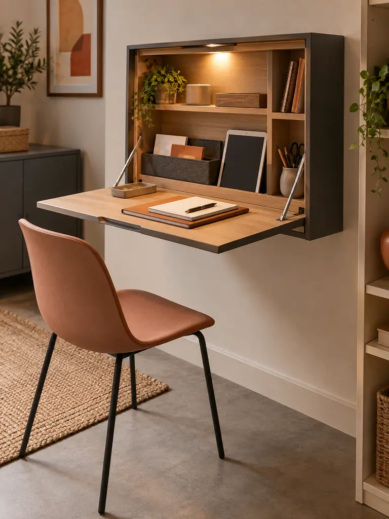 Fold-Down Supply Desk