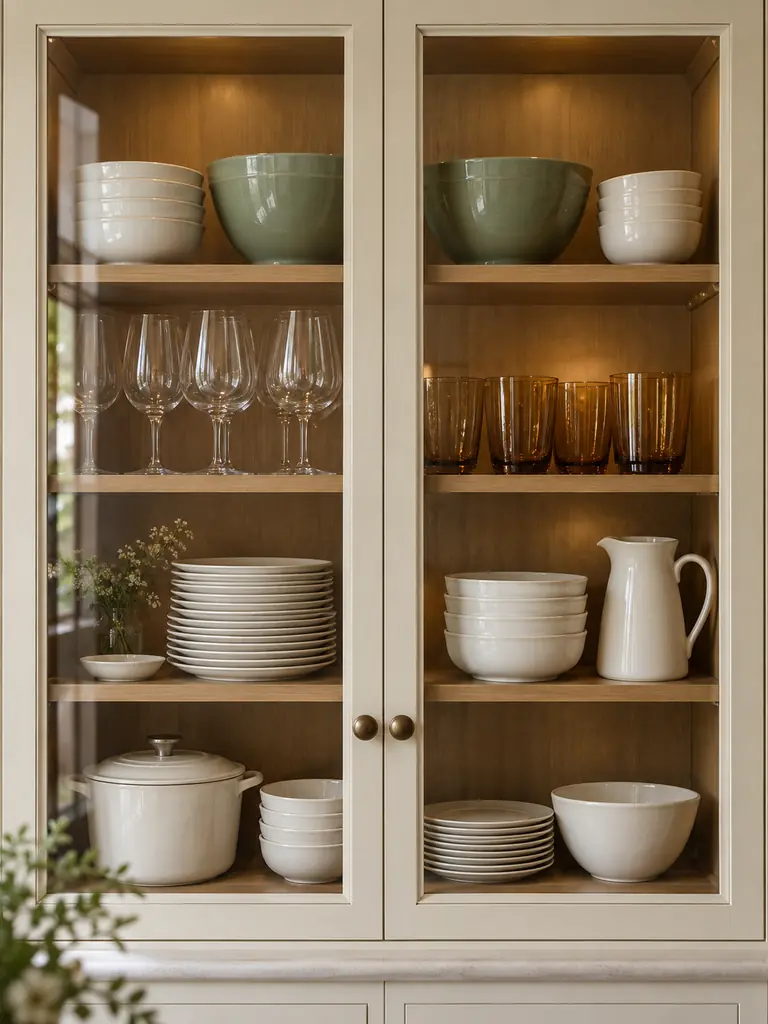 Glass Cabinet Styling