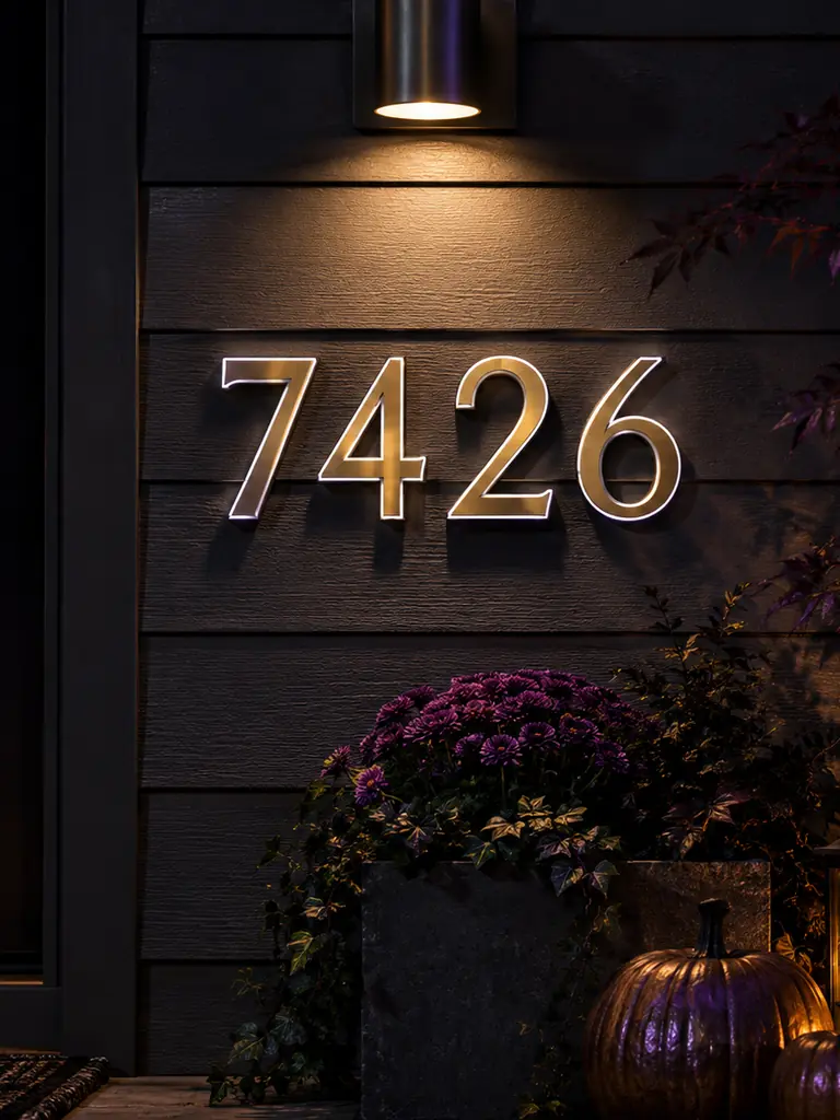 Glowing House Numbers