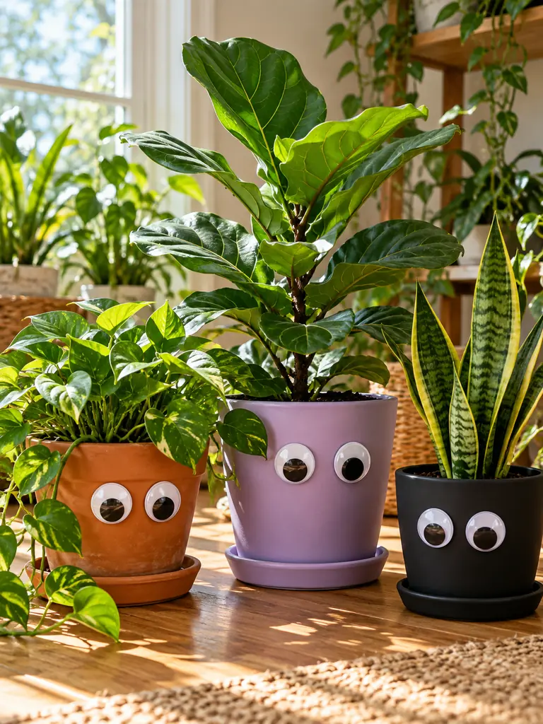 Googly Eye Houseplants