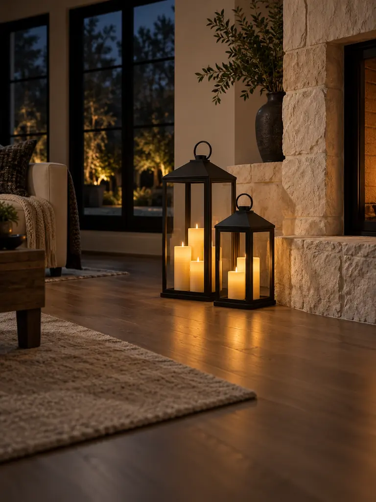 Lantern Hearth Pair