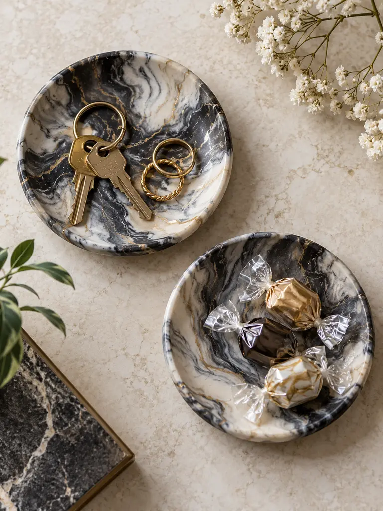 Marbleized Trinket Dishes