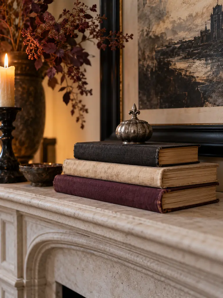 Midnight Book Stack