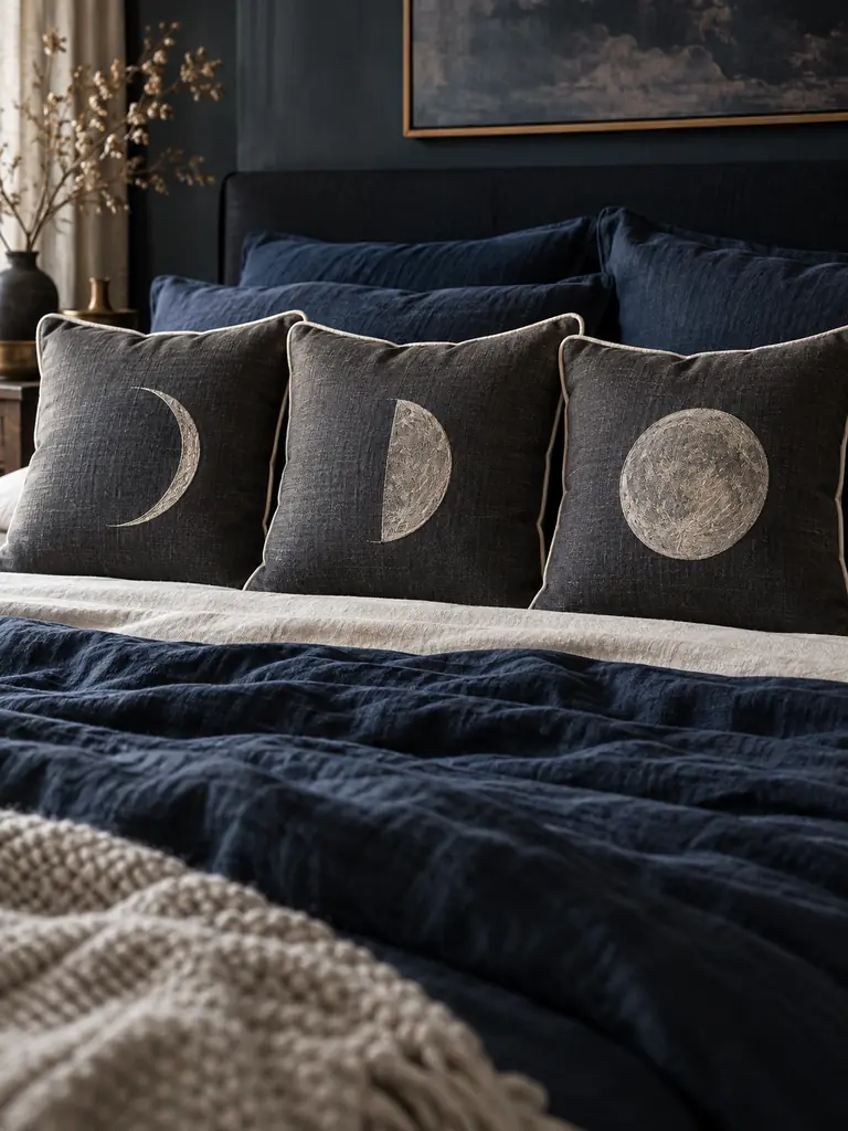 Moon Phase Pillow Row