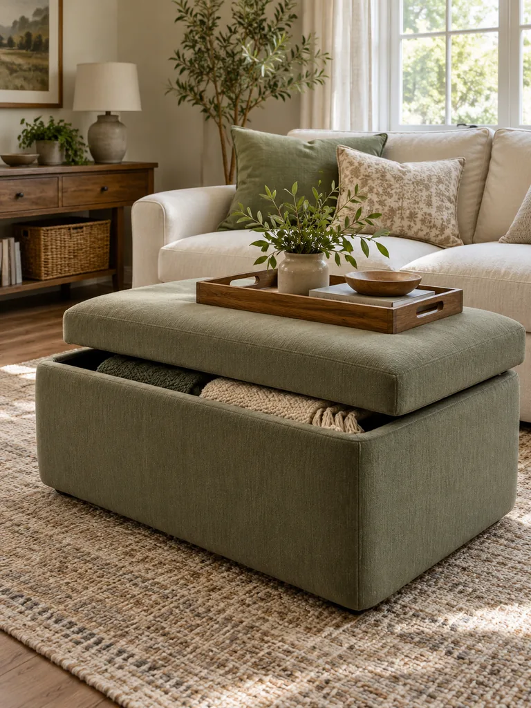 Movable Ottoman Center