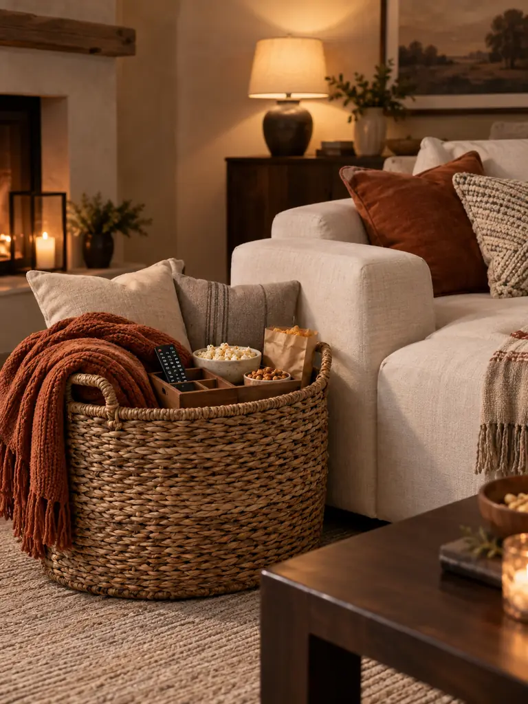 Movie Night Basket