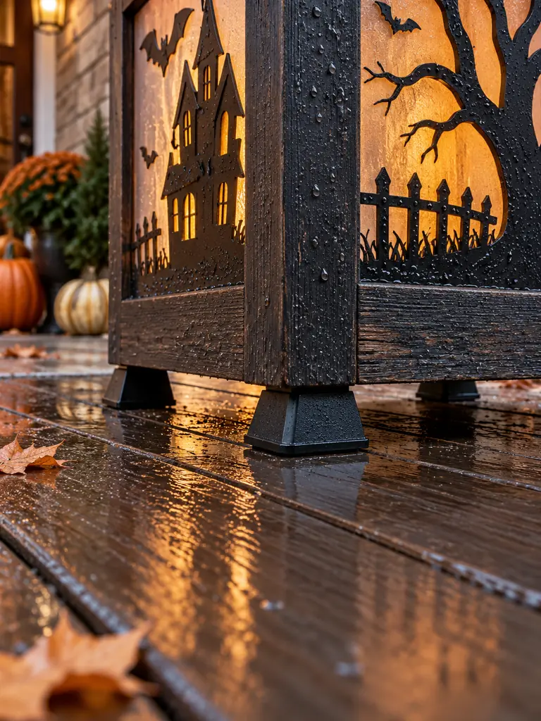 Rain-Shedding Display Feet