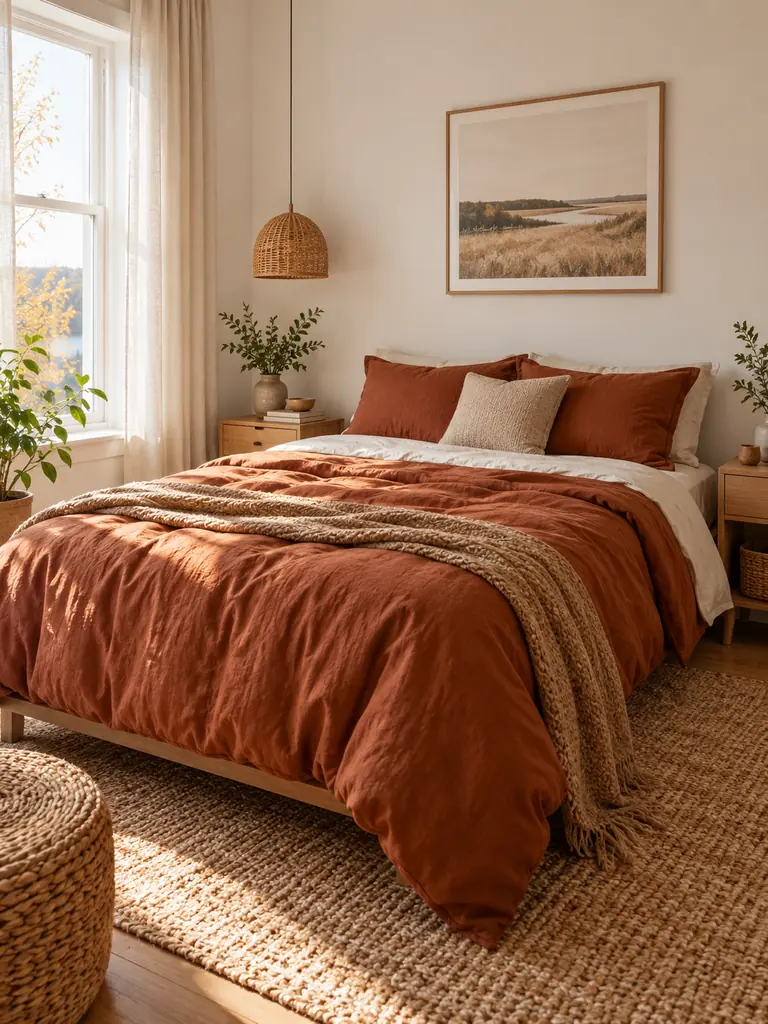 Rust Duvet Accent