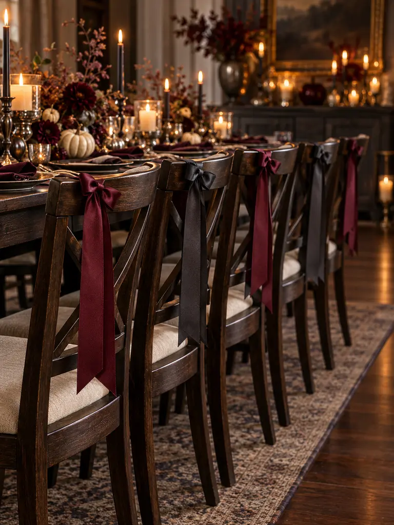 Shadowed Chair Ribbons