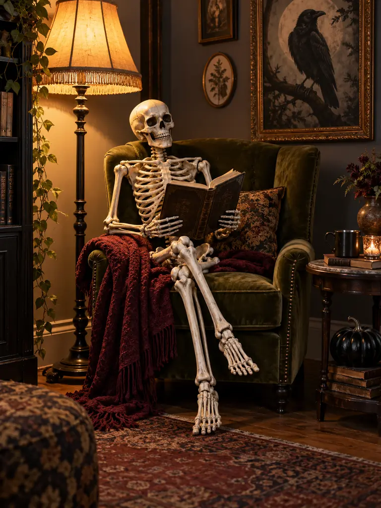 Skeleton Reading Corner