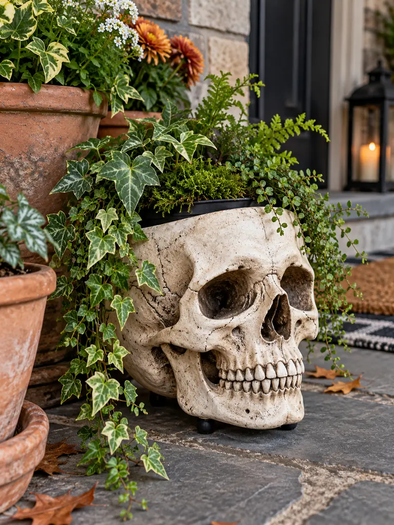 Skull Moss Planter