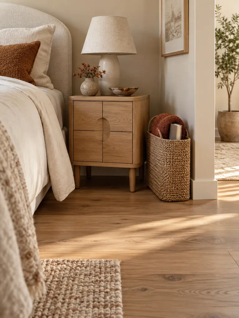 Slim Bedside Basket