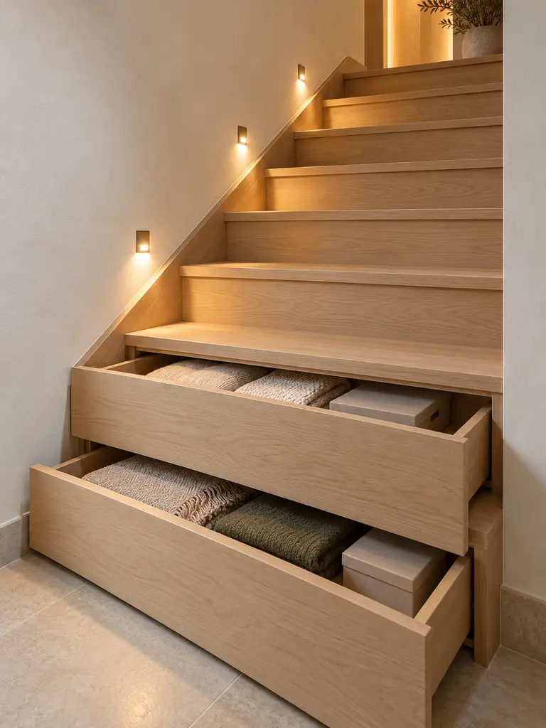 Stair-Riser Compartments