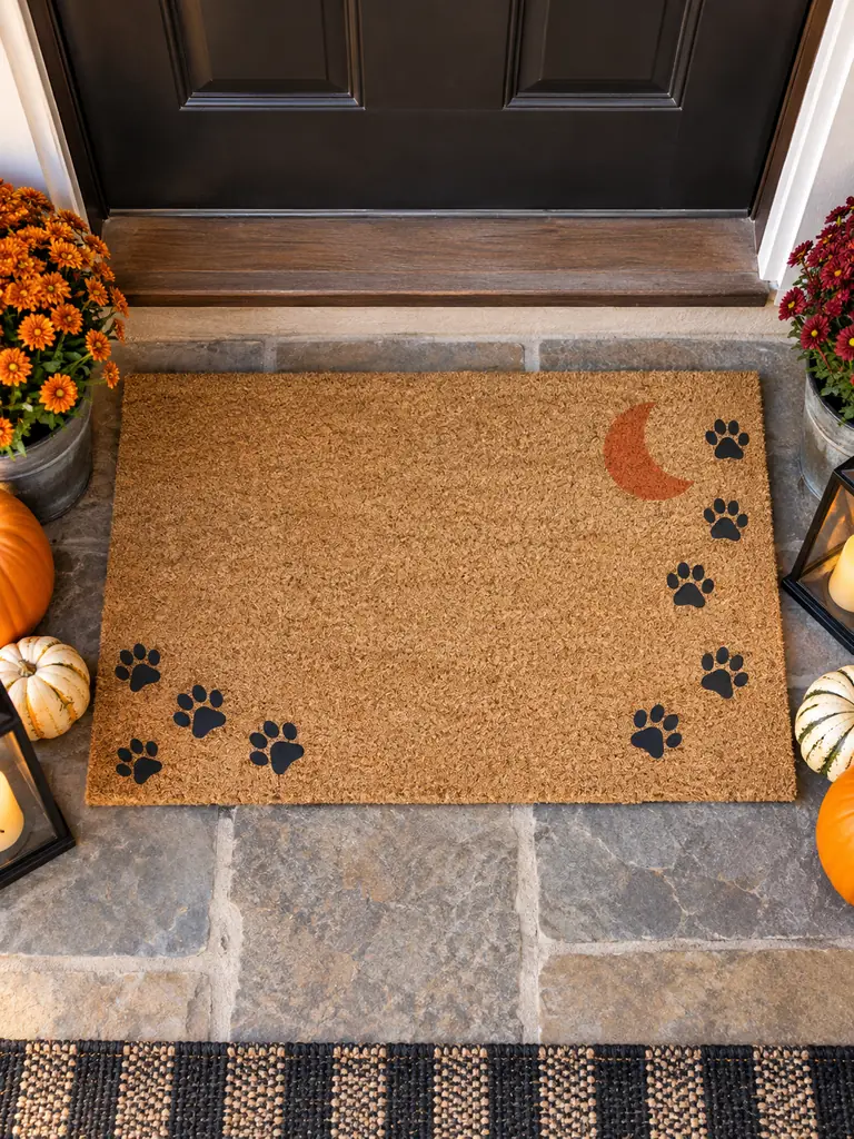 Stenciled Welcome Mat