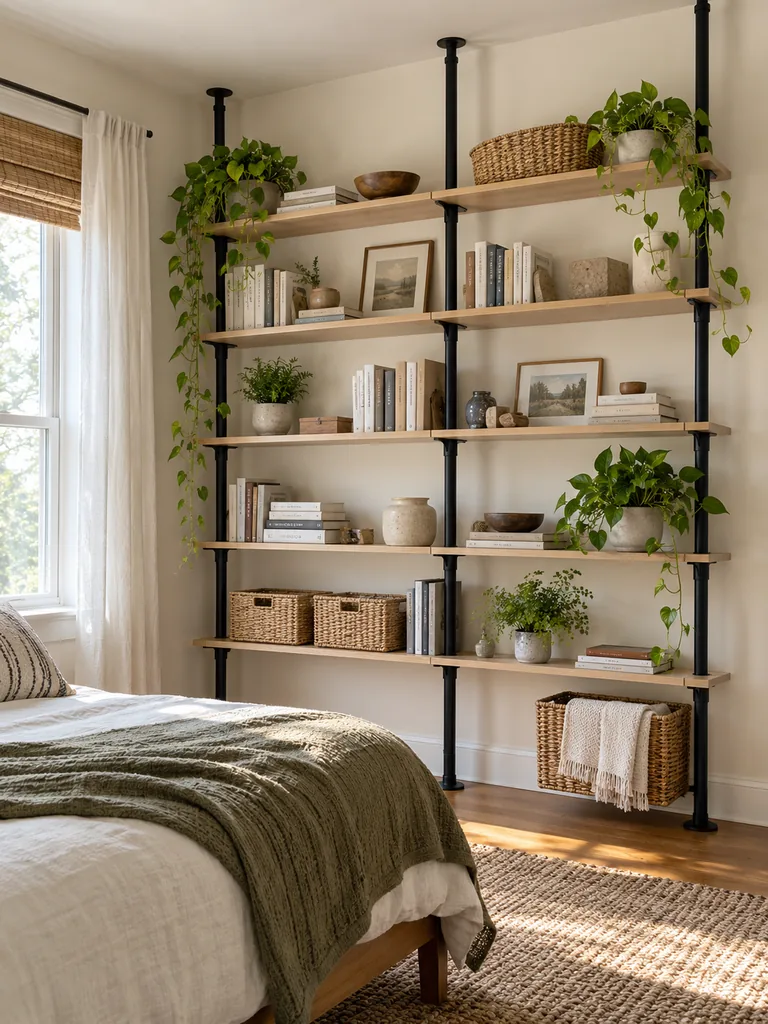 Tension Pole Shelves
