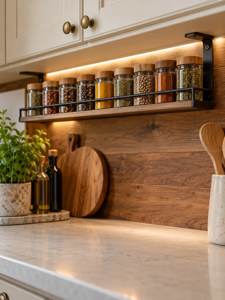 Under-Cabinet Jar Rack