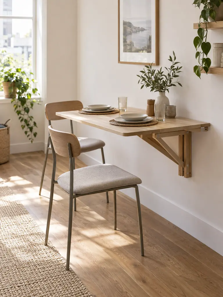 Wall-Mounted Dining Table