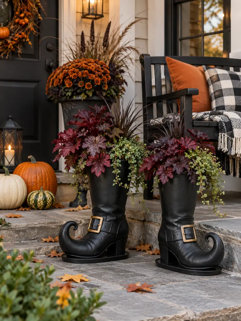 Witch Boot Planters