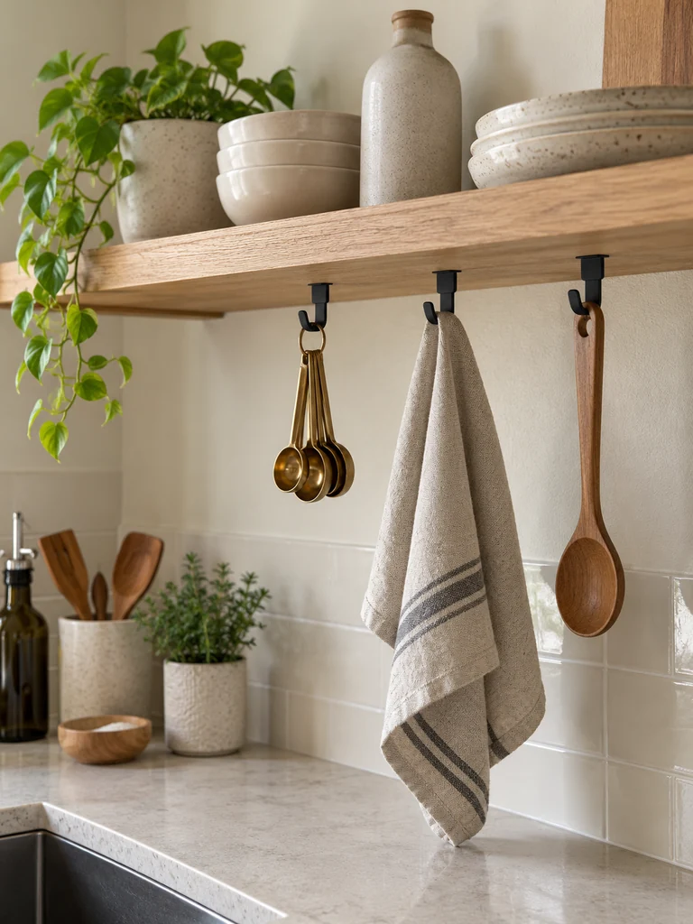 Adhesive Under-Shelf Hooks