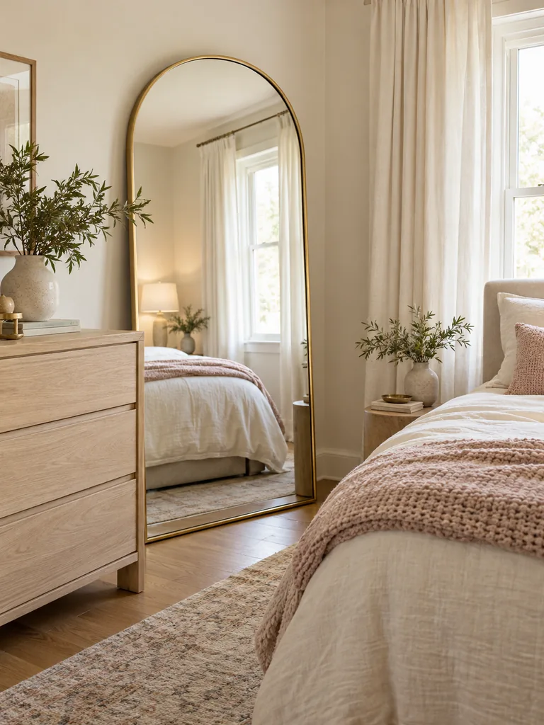 Arched Floor Mirror