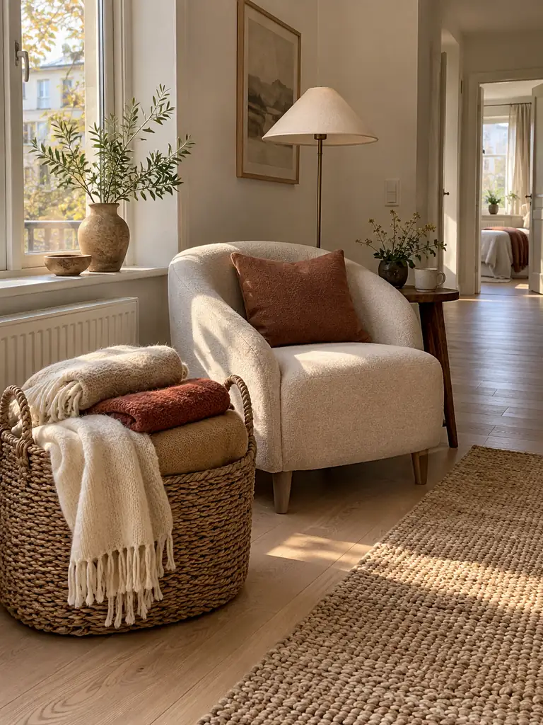Basketed Textile Corner