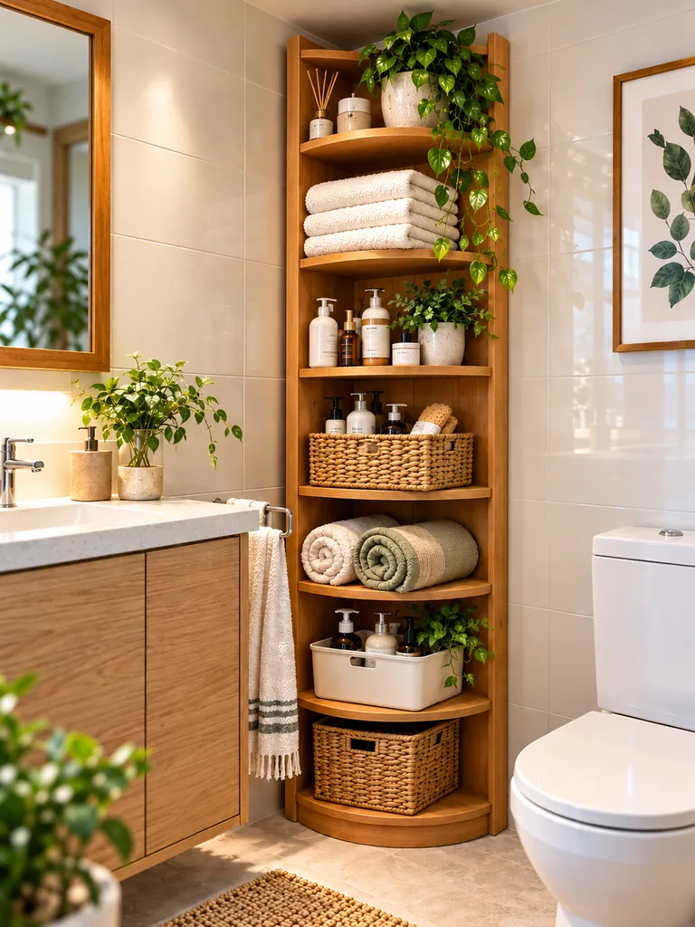 Bathroom Corner Tower