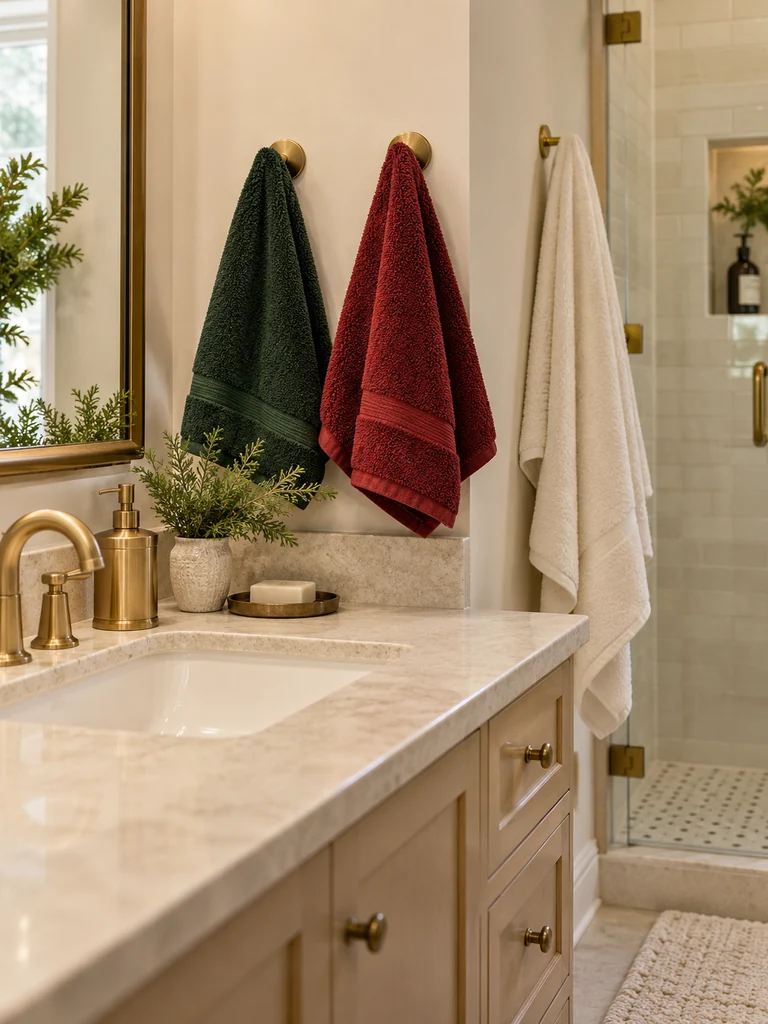 Bathroom Holiday Towels