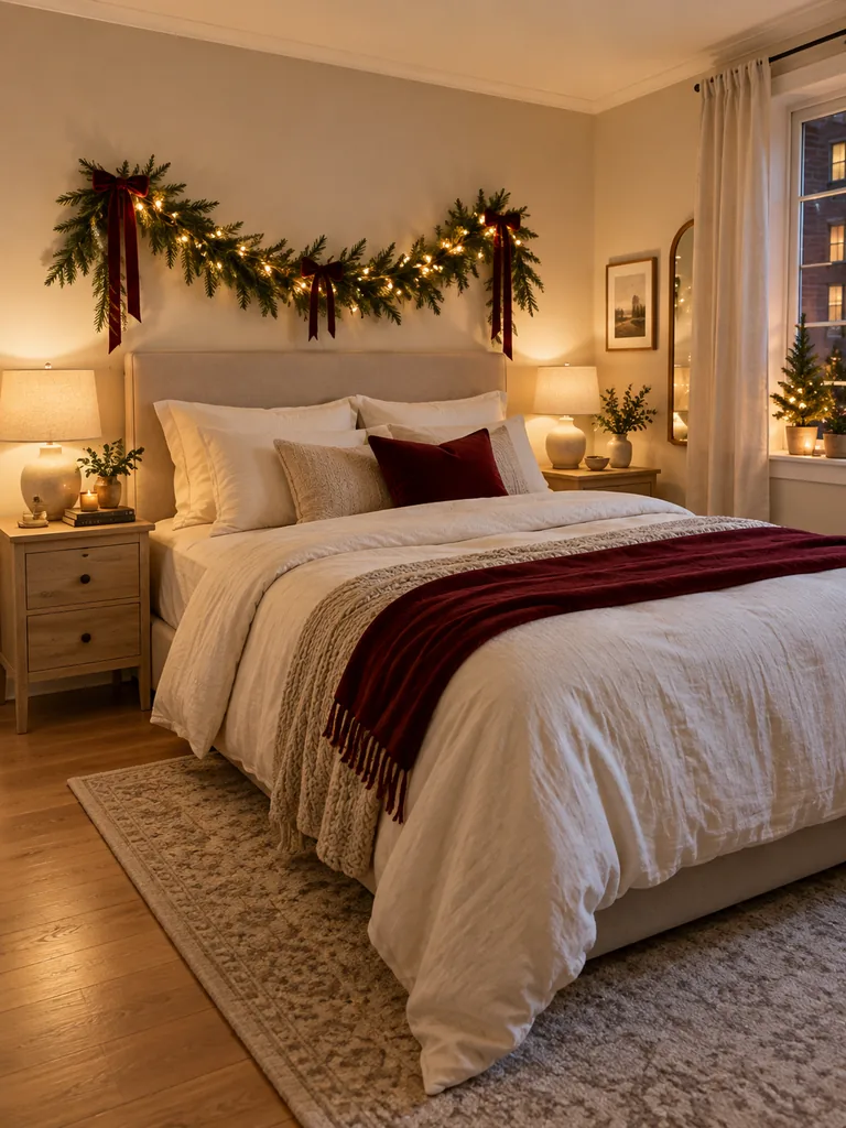 Bedroom Garland Headboard