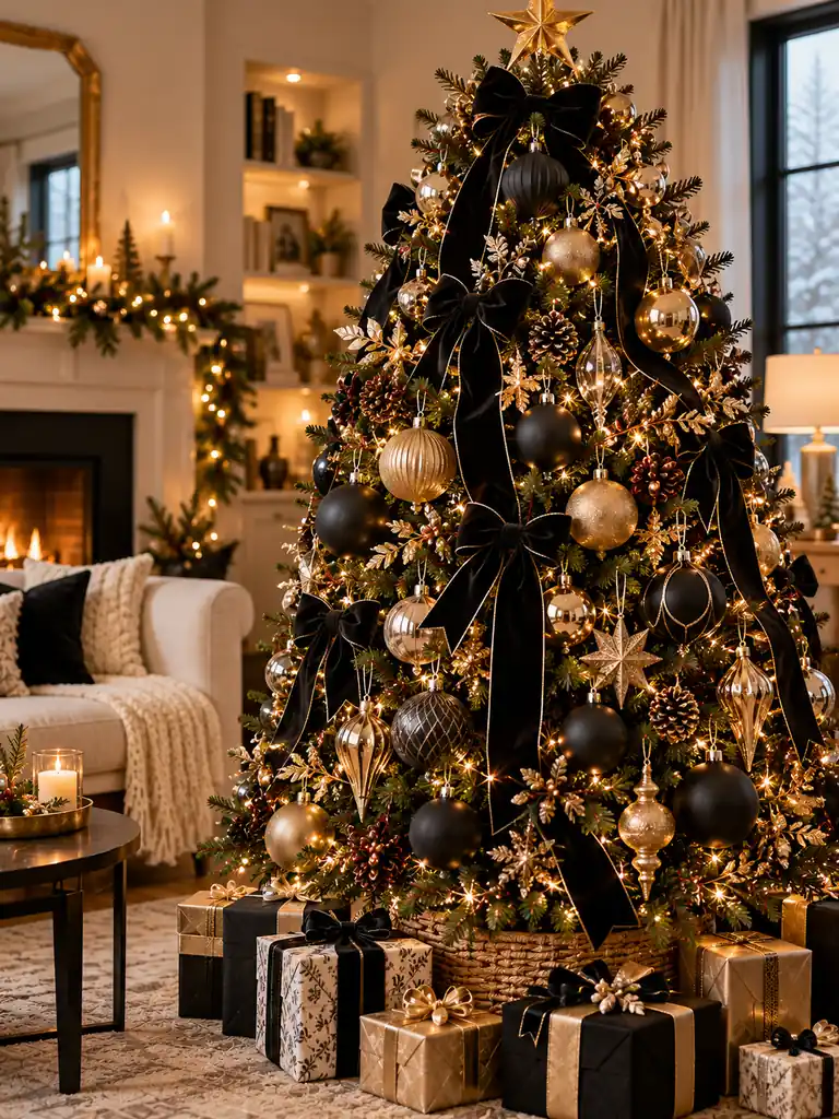 Black and Brass Accents