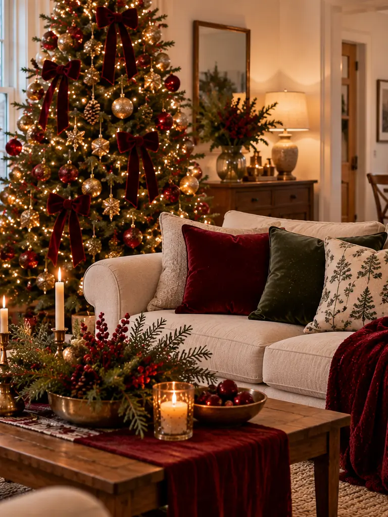 Burgundy and Deep Red Accents