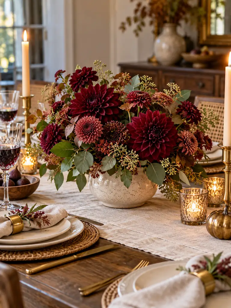Burgundy Floral Arrangement