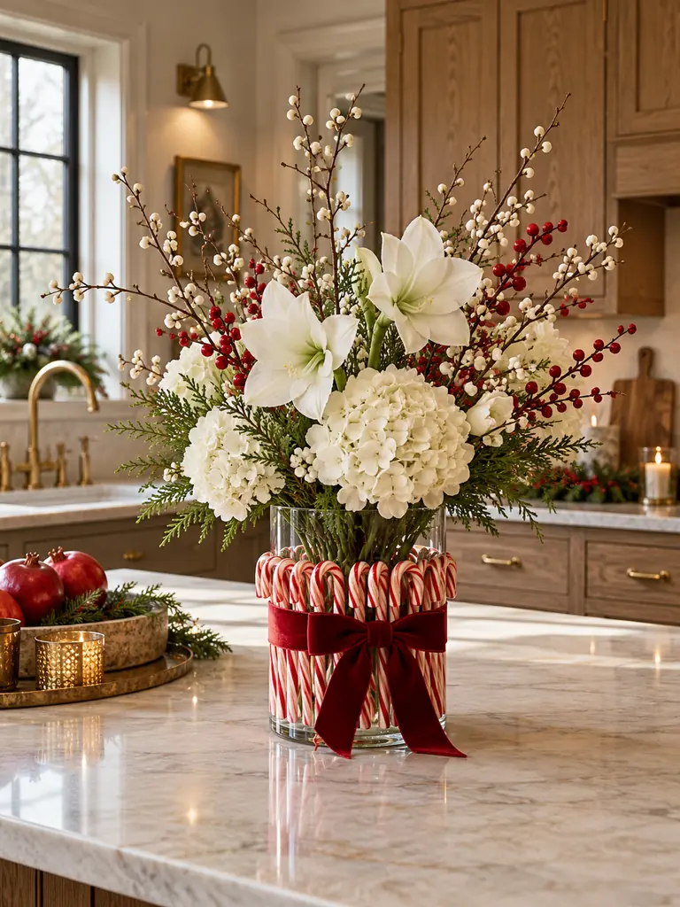 Candy Cane Vase