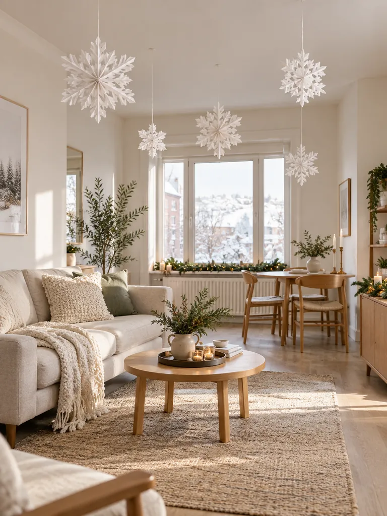 Ceiling Snowflake Display