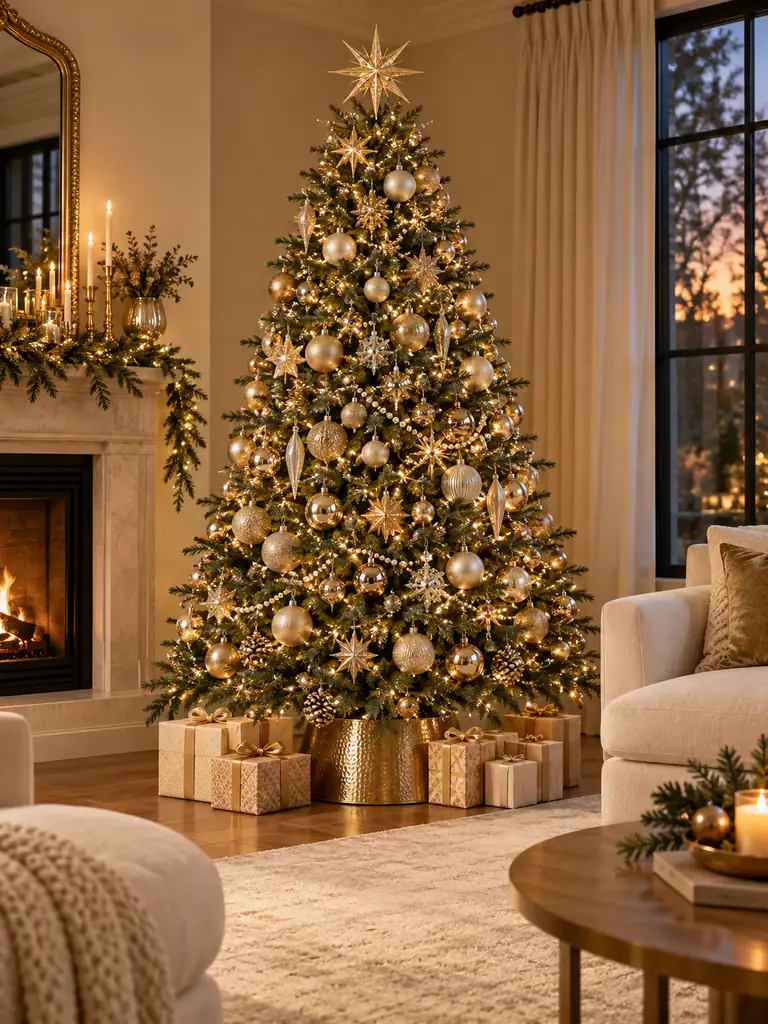 Champagne Gold Christmas Tree