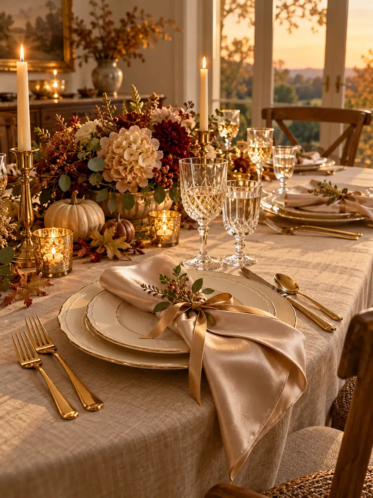 Champagne Satin Accents