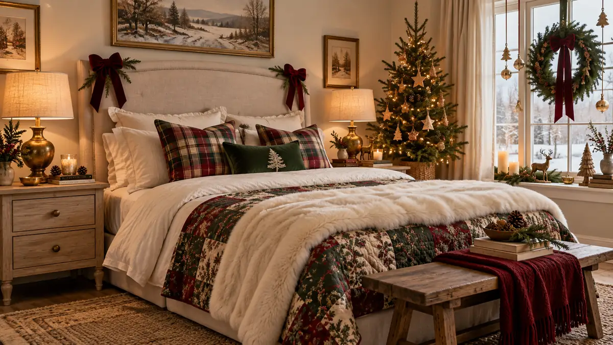 christmas bedroom decor ideas