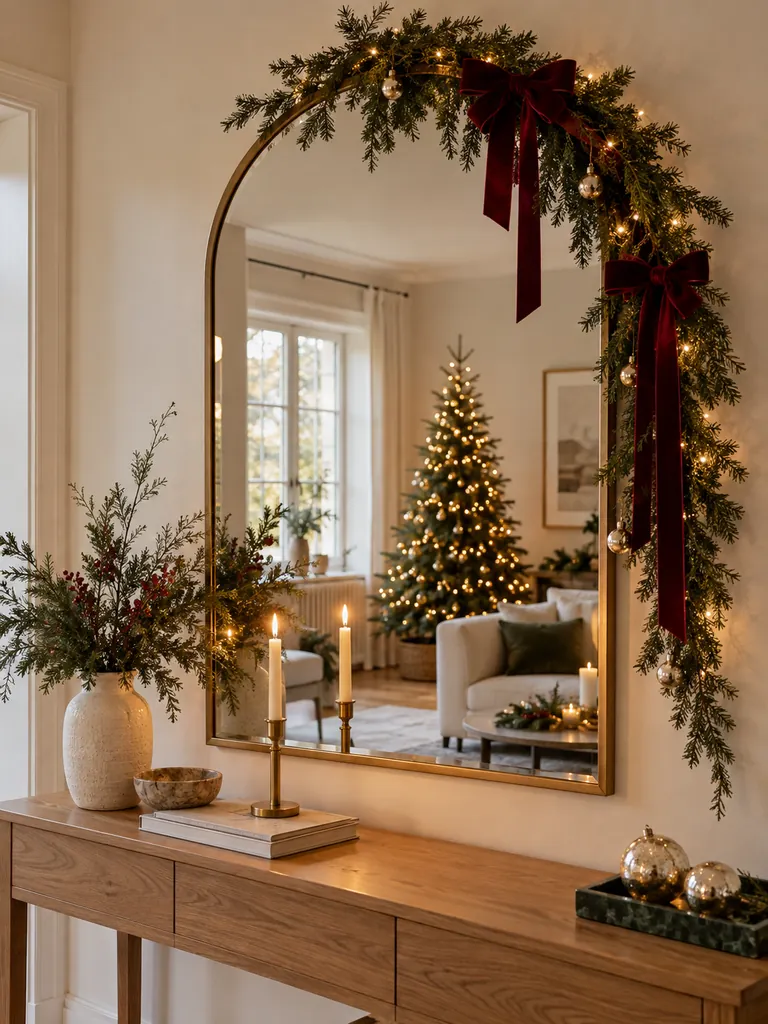 Christmas Mirror Garland