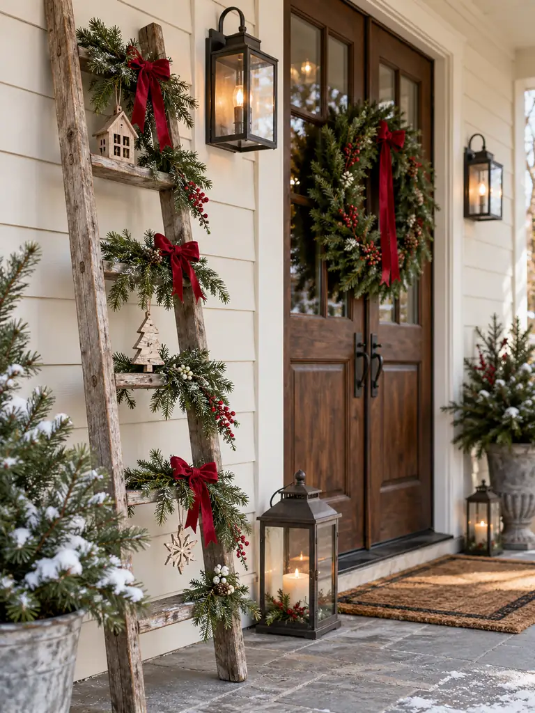 Christmas Porch Ladder