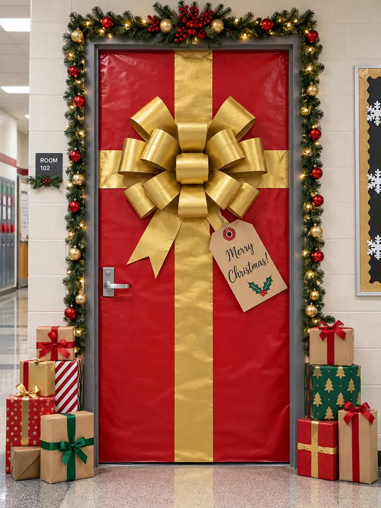 Christmas Present Door
