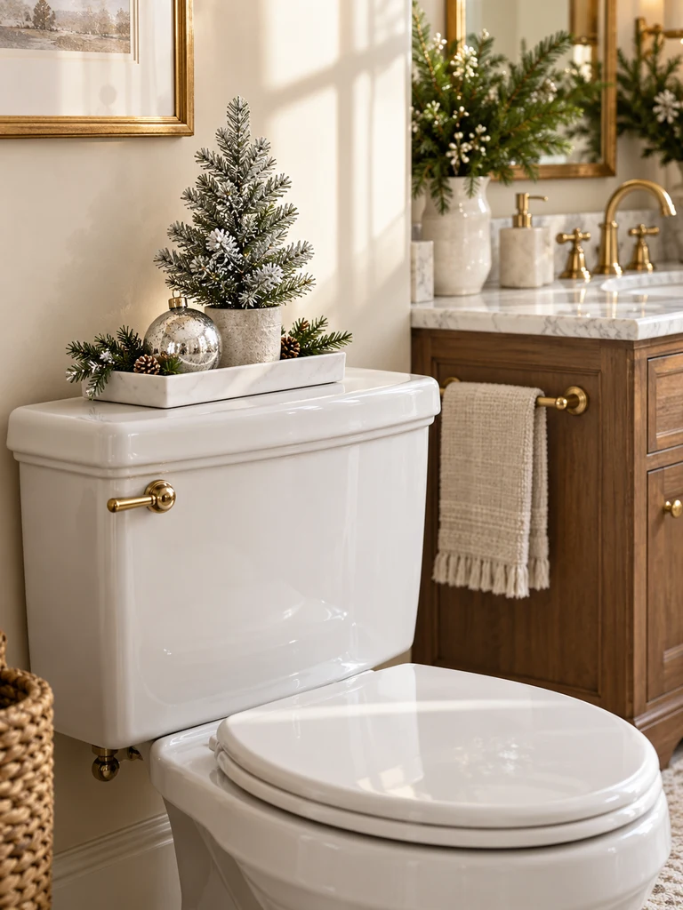 Christmas Toilet Tank Decor