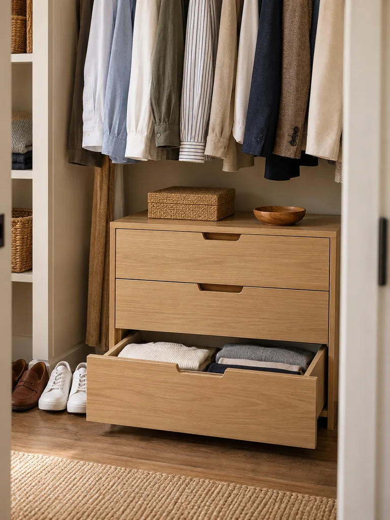 Closet Floor Drawers