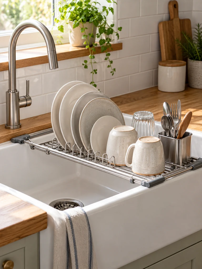 Compact Dish Drying Setup